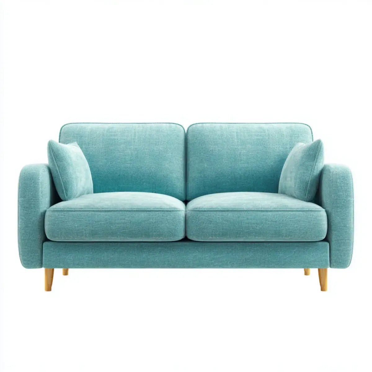 Sofa, 2 fotela turkusowa sofa 160 x 85 x 85 cm poliestrowe szkło proste