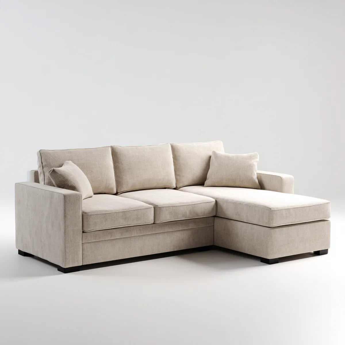 Sofa, 3 fotela poliestrowa rozkładana w kształcie 250 x 160 x 85 cm