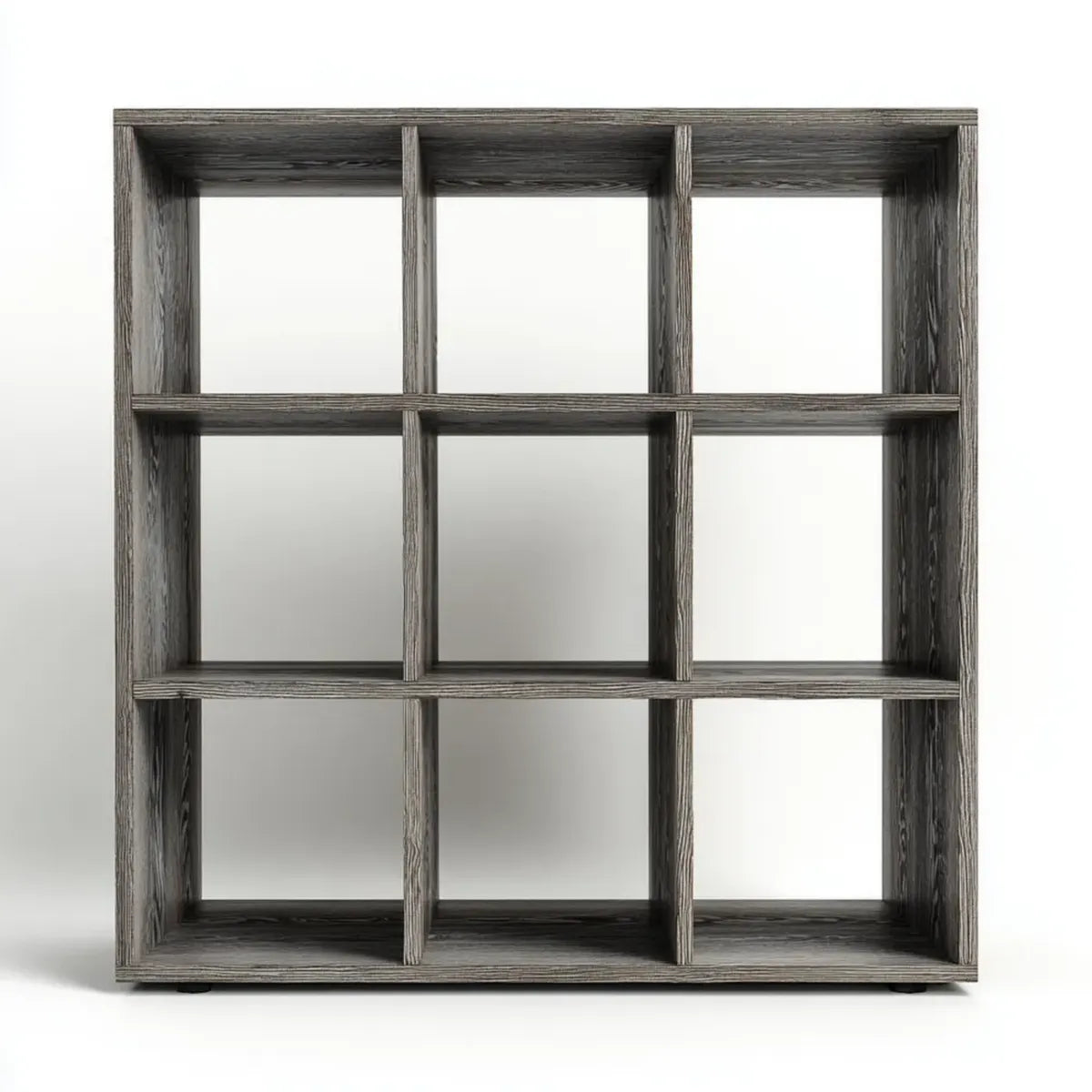 Regał, 9 przegródek szarości 120 x 30 x 120 cm MDF prostokątny