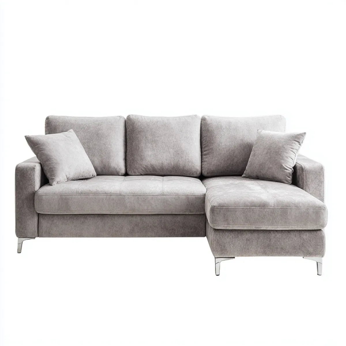 Sofa, 3 fotele rozkładana kanapa w poliestrowym aksamicie w 250 x 160 x 85 cm