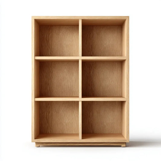 Regał, Łóżka z dębem Przyroda z 6 przegródkami prostokątnymi 90 x 30 x 150 cm
