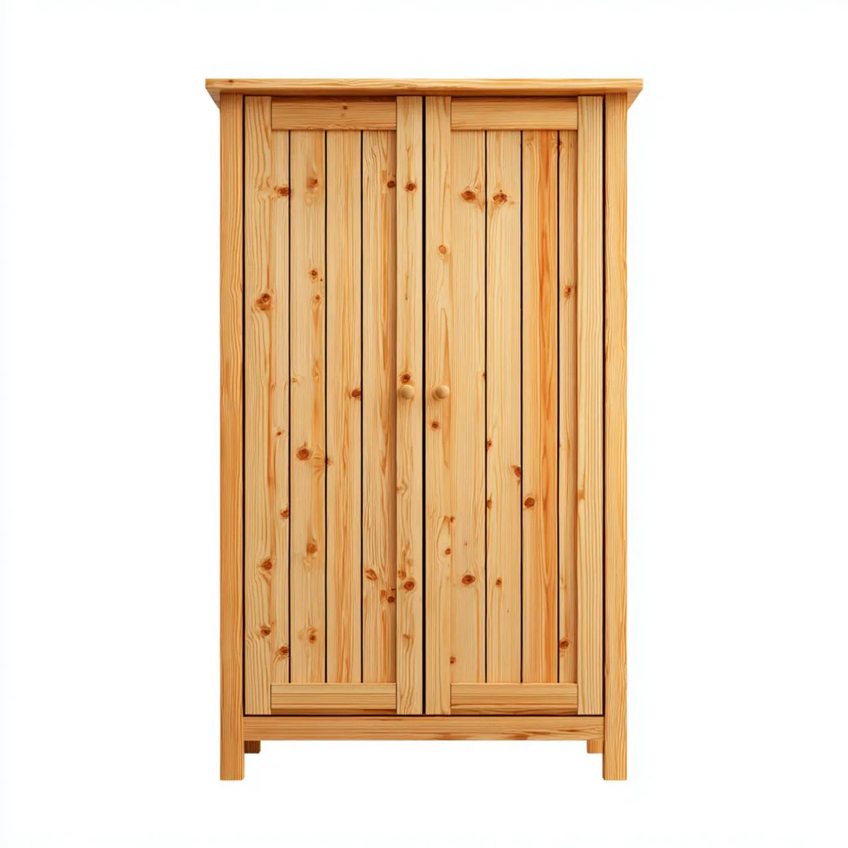 Szafa 2-drzwi naturalna 100 x 60 x 190 cm Pine lite drewno prostokątne