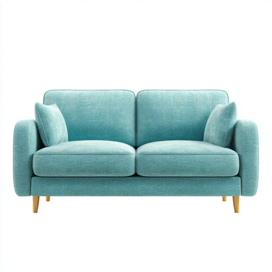 Sofa, 2 fotela turkusowa sofa 160 x 85 x 85 cm poliestrowe szkło proste