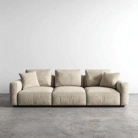 Sofa, 3 fotela prosta sofa w poliestrowym mikrofibrze 240 x 100 x 78 cm prostokątna